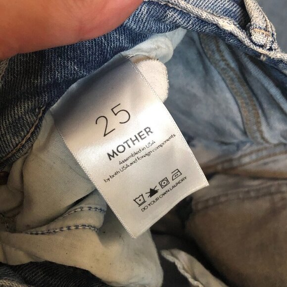 MOTHER Jeans Women's Size 25 Blue The Kick It Scenic Route Wash High Waisted - Picture 5 of 11
